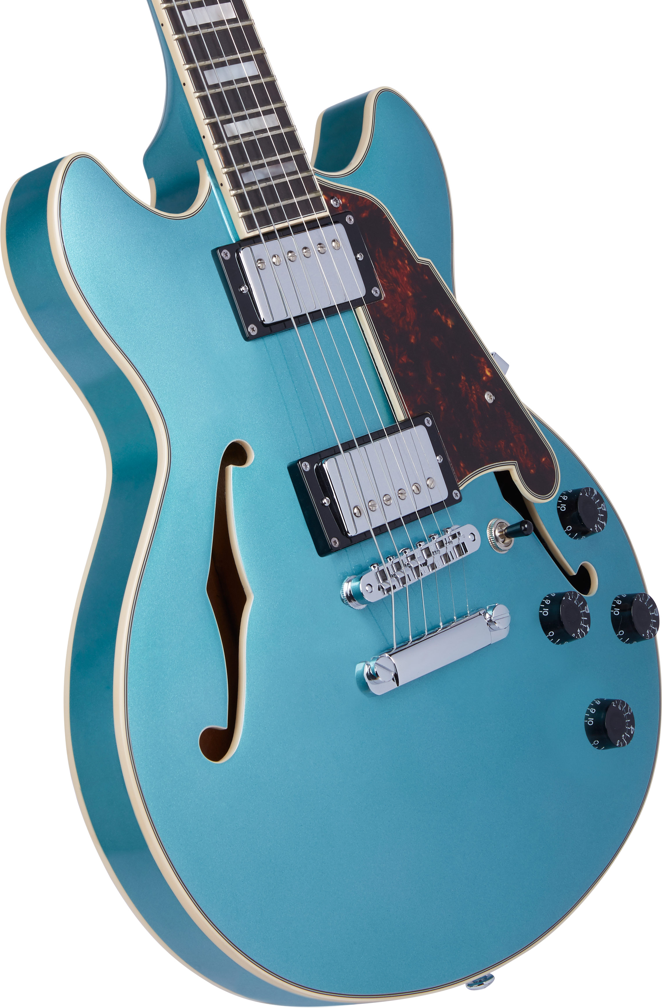 D'Angelico Premier Mini DC Stop-Bar Ocean Turquoise | guitarguitar