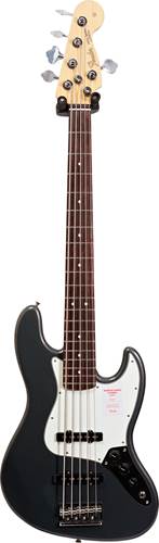 Fender Japanese Hybrid Jazz Bass V Charcoal Frost Metallic RW