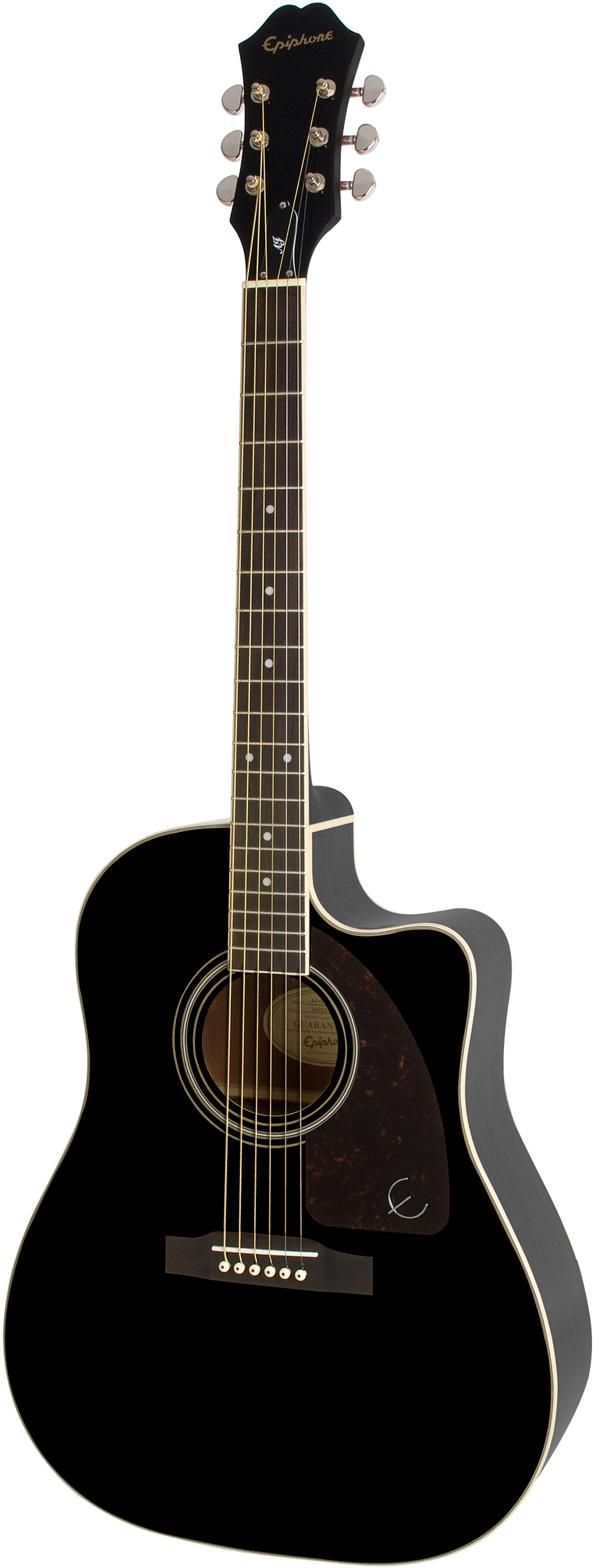 epiphone electro acoustic guitar black