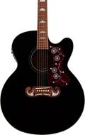 Epiphone EJ200SCE Black Fishman Pickup
