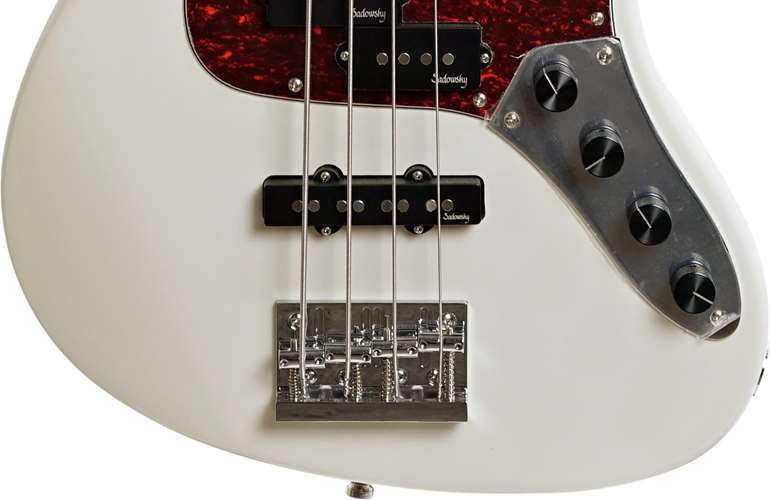 Sadowsky MetroExpress Hybrid PJ 4 String Olympic White Morado Fingerboard Sadowsky MetroExpress Hybrid PJ 4 String Olympic White Morado Fingerboard