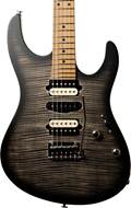 Suhr Modern Satin Flame Trans Charcoal Burst #JS9E6F