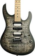 Suhr Modern Satin Flame Trans Charcoal Burst #JS5D2G