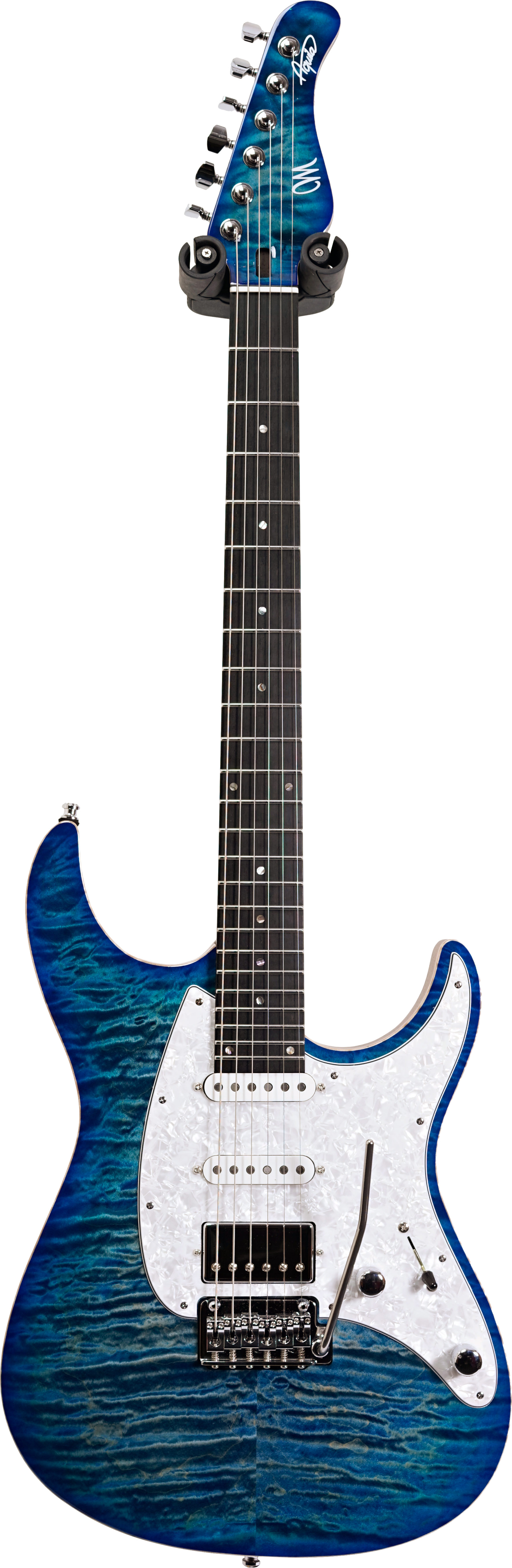 ギター MAYONES Aquila QM 6 Mayones guitars Aquila QM 6 - lagoon burst Str shape