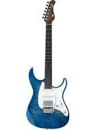 Mayones Aquila QM-6 Quilted 4A Maple Top Lagoon Burst