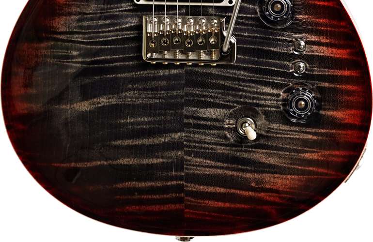 PRS 35th Anniversary Custom 24 Charcoal Cherry Burst Pattern Regular #0285537 PRS 35th Anniversary Custom 24 Charcoal Cherry Burst Pattern Regular #0285537