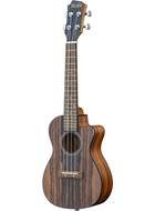 Adam Black Concert Ukulele Striped Ebony Cutaway Electric