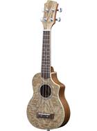 Adam Black Soprano Ukulele Quilted Ash Cutaway Elec