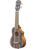 Adam Black Soprano Ukulele Striped Ebony Cutaway Electric
