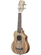 Adam Black Soprano Ukulele Spalted Maple Cutaway Electric