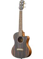 Adam Black Tenor Ukulele Striped Ebony Cutaway Electric
