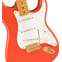 Squier FSR Classic Vibe 50s Stratocaster Fiesta Red Gold Hardware Front View