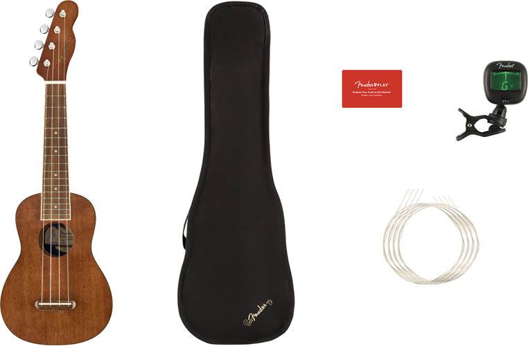 Fender Seaside Soprano Ukulele Pack Fender Seaside Soprano Ukulele Pack