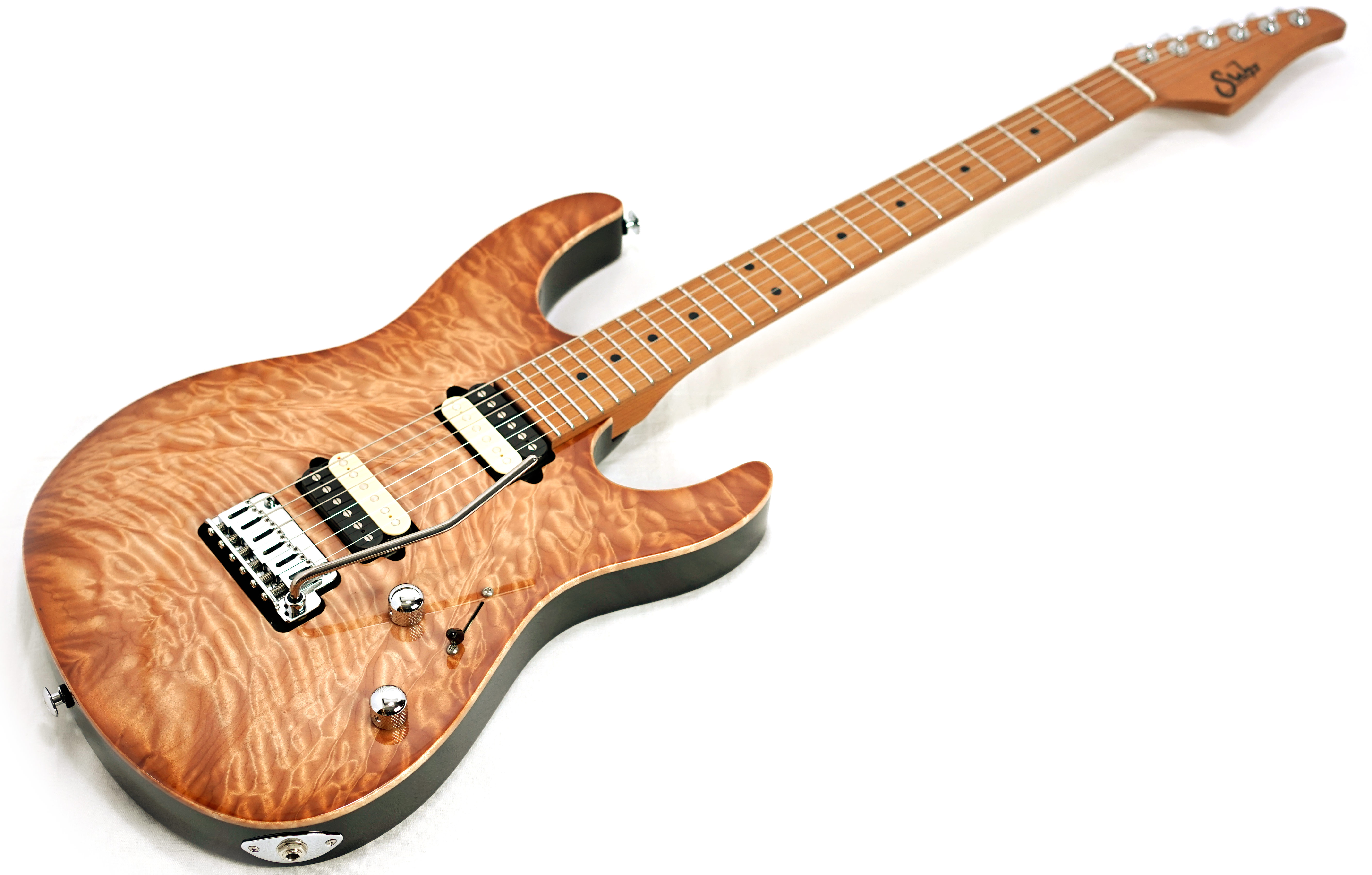 Suhr guitarguitar select 174 Modern Natural Burst Angel Quilt