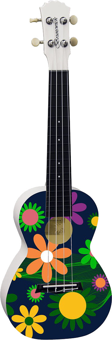 Brunswick Concert Ukulele Flowers