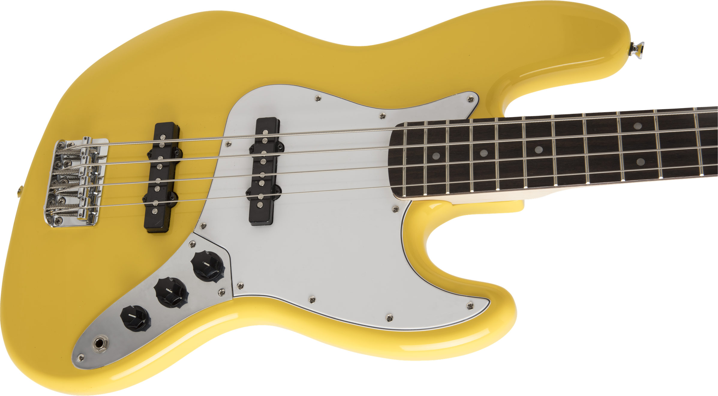 Squier Affinity Jazz Bass Graffiti Yellow IL | guitarguitar