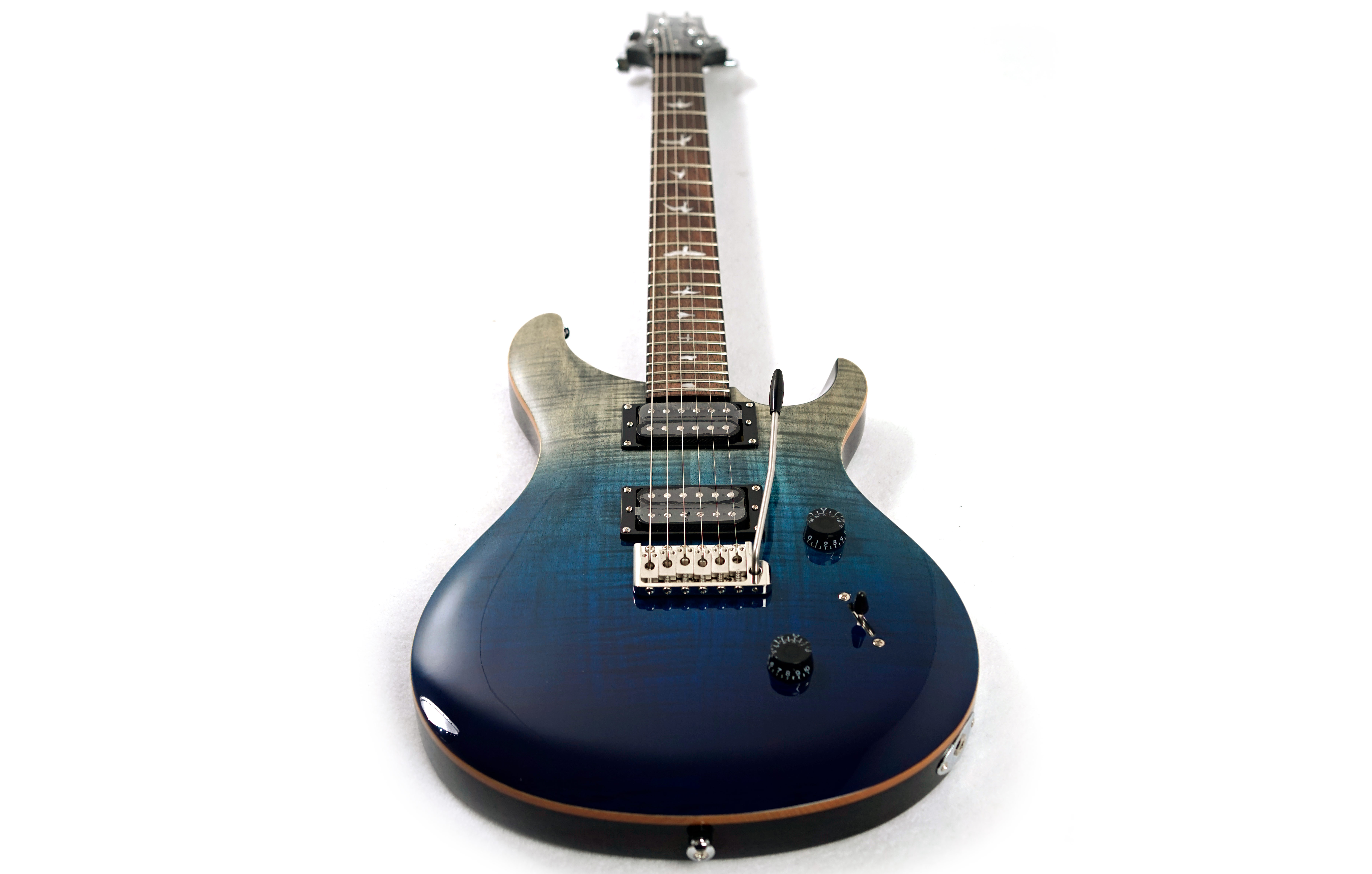 PRS SE Limited Edition Custom 24 Charcoal Blue Fade
