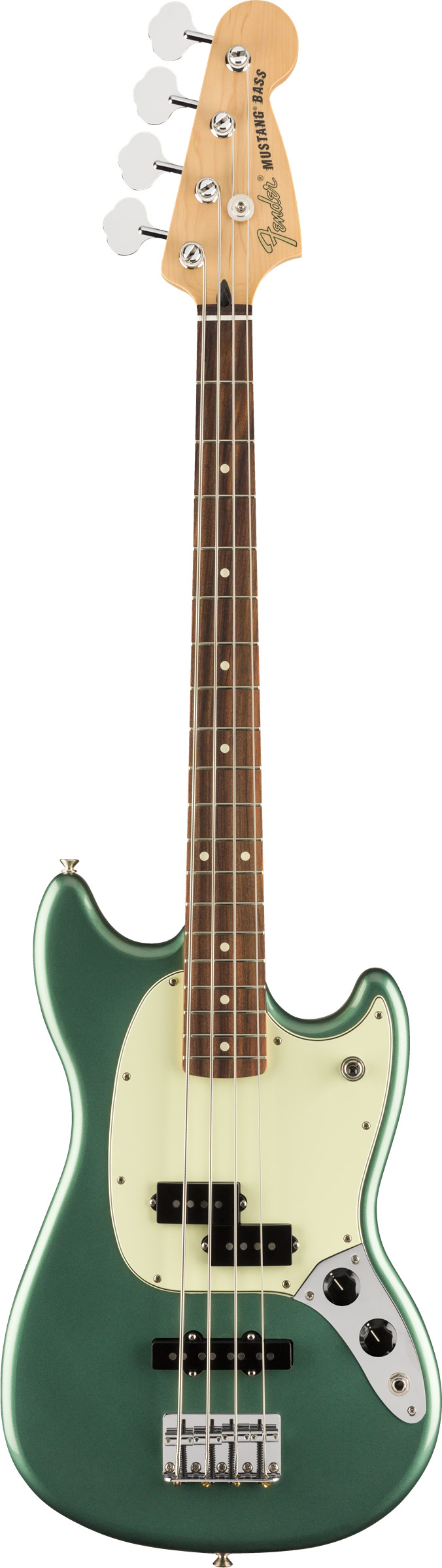 fender mustang bass sherwood green