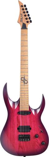 Solar Guitars AB1.6HTPB Trans Purple Burst Matte