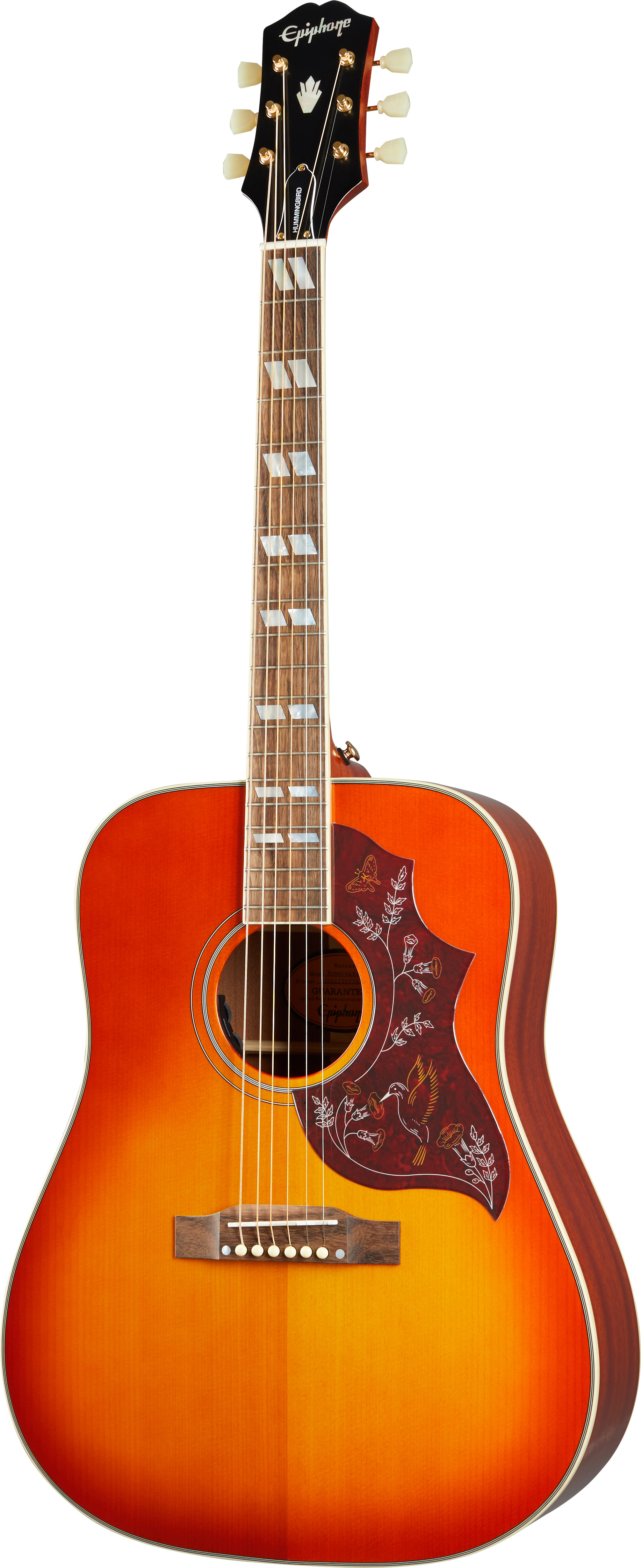 Epiphone Inspired by Gibson Hummingbird Aged Cherry Sunburst Gloss