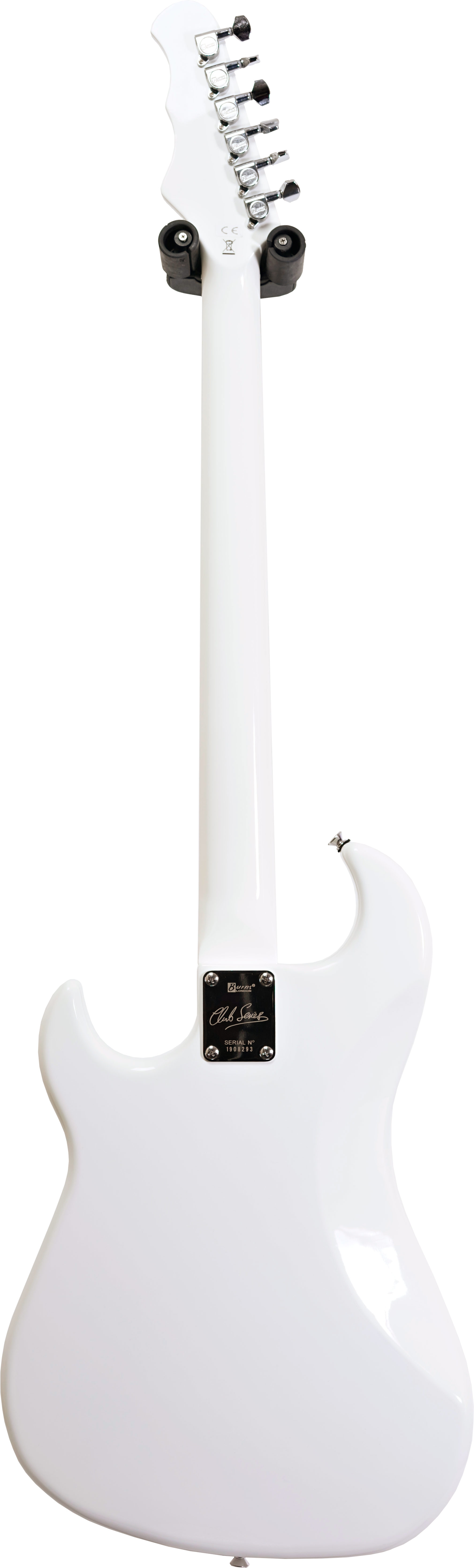 Burns Short Scale Jazz Six Bass Shadows White