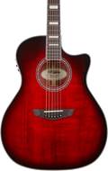 D'Angelico Premier Gramercy Trans Black Cherry Burst