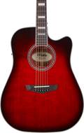 D'Angelico Premier Bowery Trans Black Cherry Burst