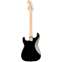 Squier Affinity Strat Black with Black Pearl Guard Back View