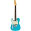Fender American Professional II Telecaster Miami Blue Rosewood Fingerboard Left Handed Front View
