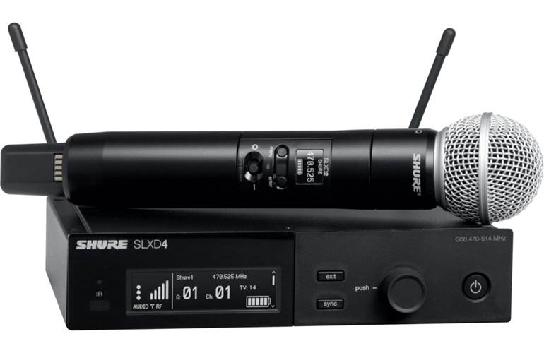 Shure SLXD24UK/SM58-K59 Wireless System with SM58 Handheld (Rack Mount)
