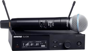 Shure SLXD24UK/B58-K59 Wireless System with Beta58 Handheld (Rack Mount)