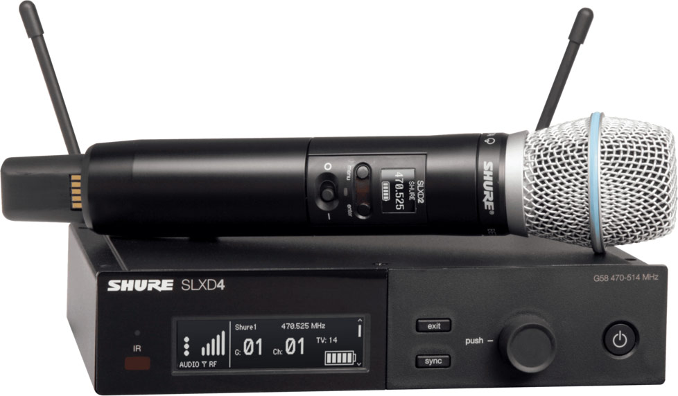 Shure SLXD24UK/B87A-K59 Wireless System with Beta87A Handheld