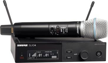Shure SLXD24UK/B87A-K59 Wireless System with Beta87A Handheld (Rack Mount)