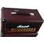 Marshall Design Store SC20H Studio Classic JCM800 Head Burgundy Snakeskin with 1x12 Cabinet Back View
