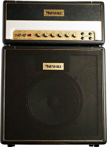 Marshall Design Store SV20H Studio Vintage 1959SLP Cream and Black with Gold Piping and Vintage Logo 1x12 Cabinet