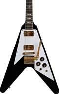 Gibson Custom Shop 69 Flying V Jimi Hendrix Ebony Aged Gold Hardware #69092