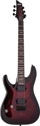 Schecter Omen Elite-6 Black Cherry Burst Left Handed