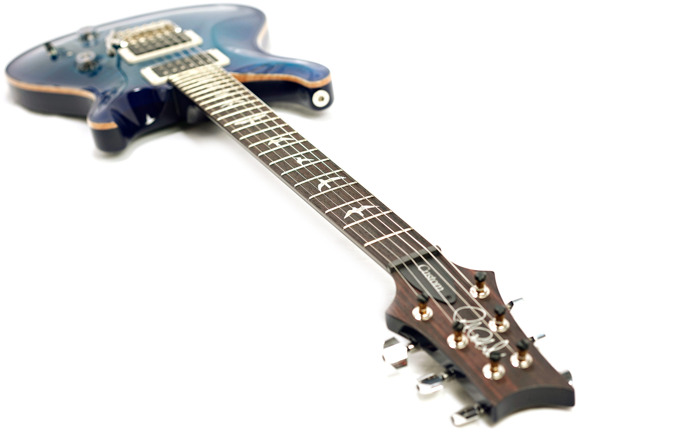 PRS Limited Edition Custom 24 Custom Colour Faded Blue Burst Pattern Thin