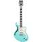 D'Angelico Limited Edition Deluxe Bedford Semi Hollow Matte Surf Green Front View