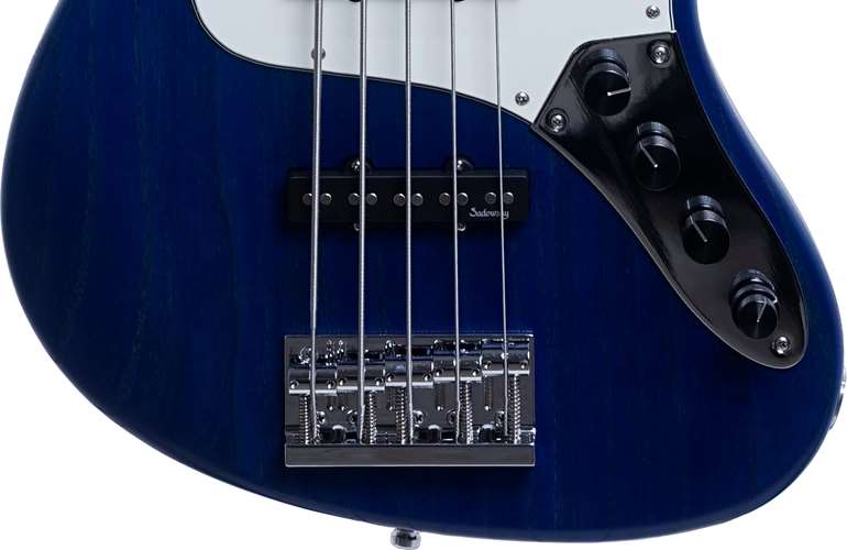 Sadowsky Metroline Germany Vintage J Bass 5 String Ocean Blue Transparent Maple Fingerboard Sadowsky Metroline Germany Vintage J Bass 5 String Ocean Blue Transparent Maple Fingerboard