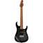 Music Man Sterling JP157 7 String Trans Black Satin Maple Neck Front View