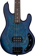 Music Man Sterling Stingray Ray34 Poplar Burl Neptune Blue Satin