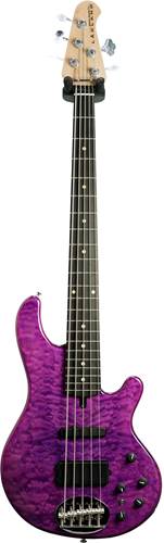 Lakland Skyline 55-02 Deluxe Trans Purple Ebony Fingerboard