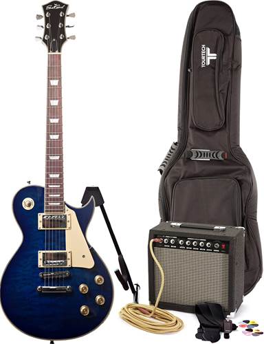 EastCoast GL130 Blue Burst Electric Guitar Pack