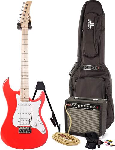 EastCoast GS100H Race Red Electric Guitar Pack