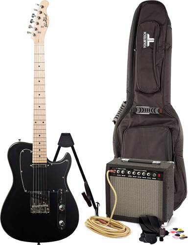 EastCoast GT100 Black Electric Guitar Pack