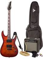 EastCoast GV320 Cherry Sunburst Electric Guitar Pack
