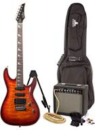 EastCoast GVQ230 Sunburst Electric Guitar Pack