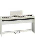 Roland FP 30 White Digital Piano With Stand and 3 Pedal Unit