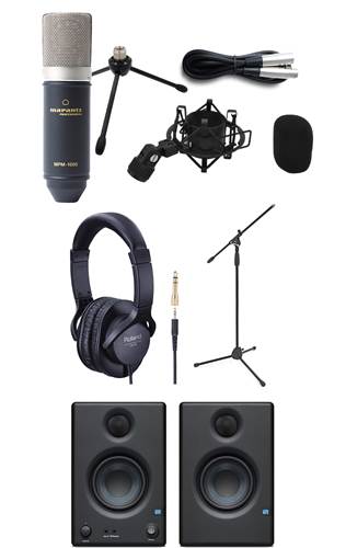 Marantz MPM-1000 Vocal Recording Pack with Mic Stand, Headphones and Eris E3.5
